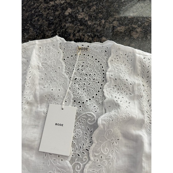 Bode Belvoir Top. 100% Linen $1300. NWT Size M - Picture 8 of 16